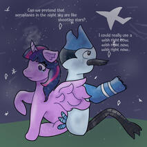 Twilight Sparkle &amp; Mordecai (Fanart)
